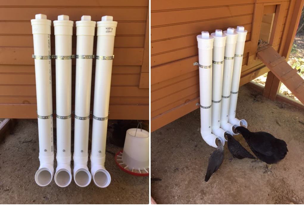 PVC Chicken Feeder: How to Make a Feeder from a PVC Pipe