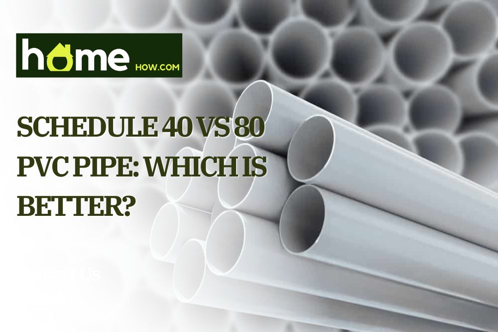 Schedule 40 vs 80 PVC Pipe