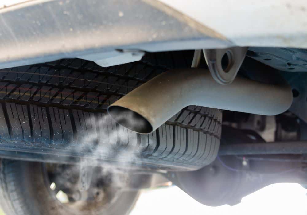 What does an exhaust pipe burn mean